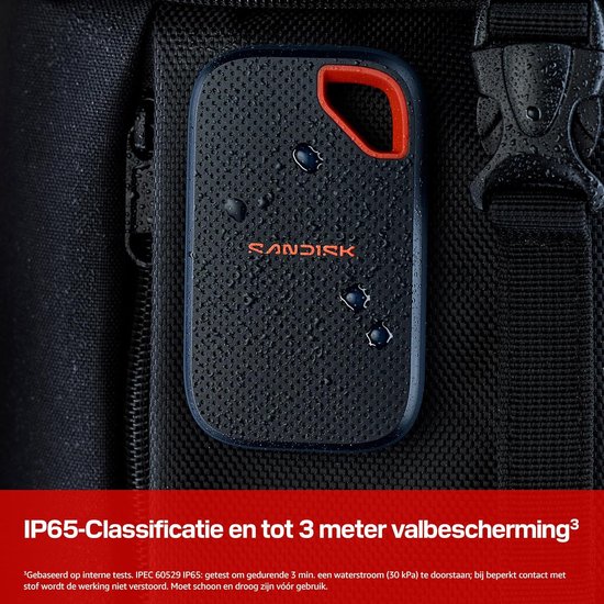 Externe SSD - Opslagstation - Snelle Data Transfer - Water- en Stofbestendig - 1TB Opslag - Zwart — afbeelding 5