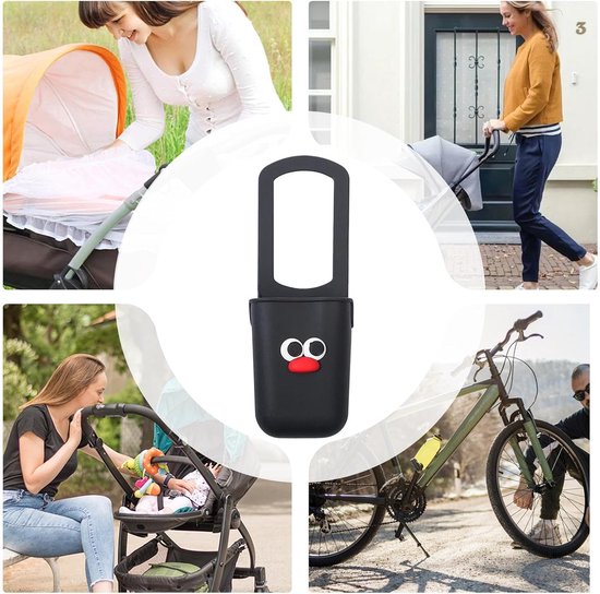 Wandelfleshouder - Bekerhouder - Fietsen en Wandelen - Veilige Grip Technologie - Universele Pasvorm - Zwart — afbeelding 5