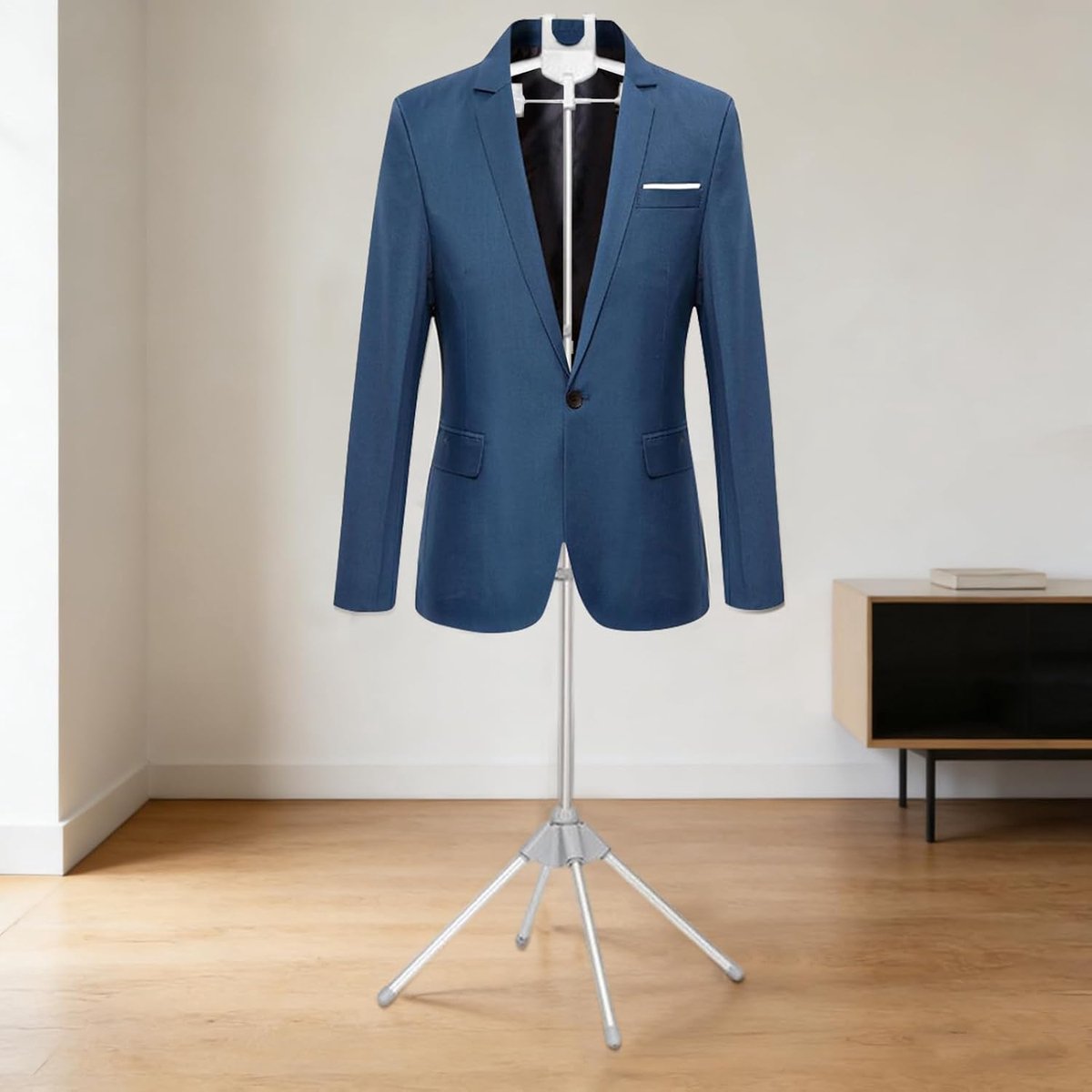 Stoomhouder Kleding - Telescopische Stomer - Strijkgoed Verzorgen - Gelijkmatige Warmte - 160 cm Hoog - Grijs