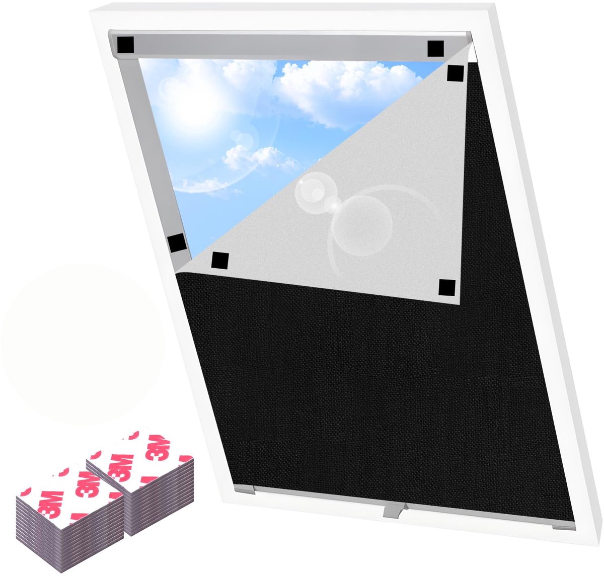 Vensterverduistering 100 x 150 cm - Magnetisch - Zonder boren - Gemakkelijk te plaatsen - SnelShoppen