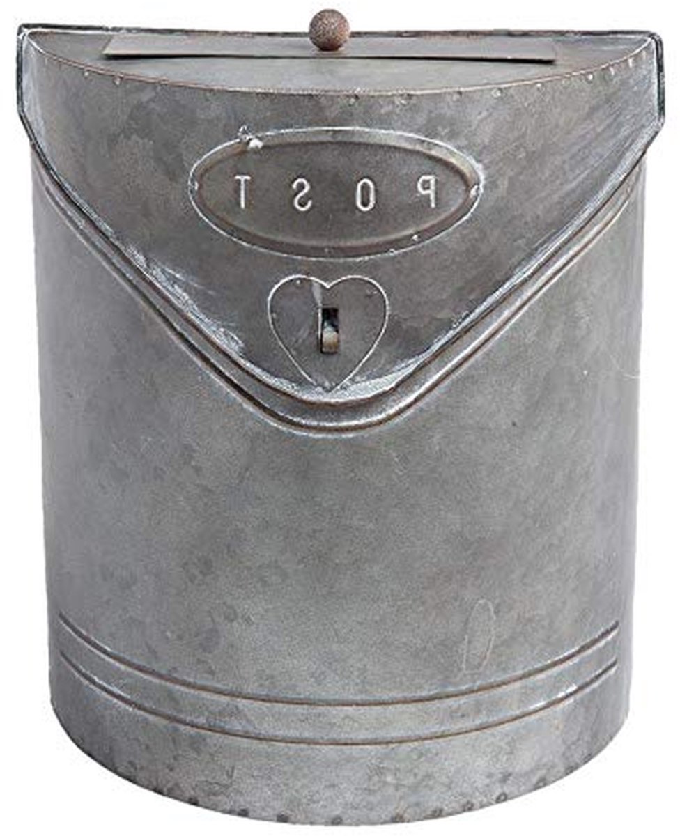 Brievenbus - Postbak - Post Ontvangen - Robuust Metalen Ontwerp - 24 x 10 x 29 cm - Grijs