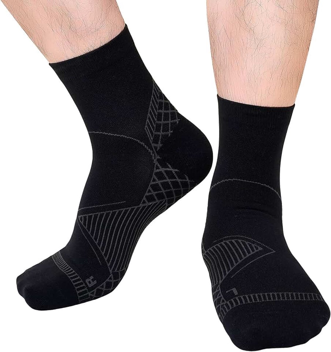 Sokken voor Dames en Heren: Orthopedische Compressie Sokken voor Neuropathie en Fasciitis Plantaris 1 Paar