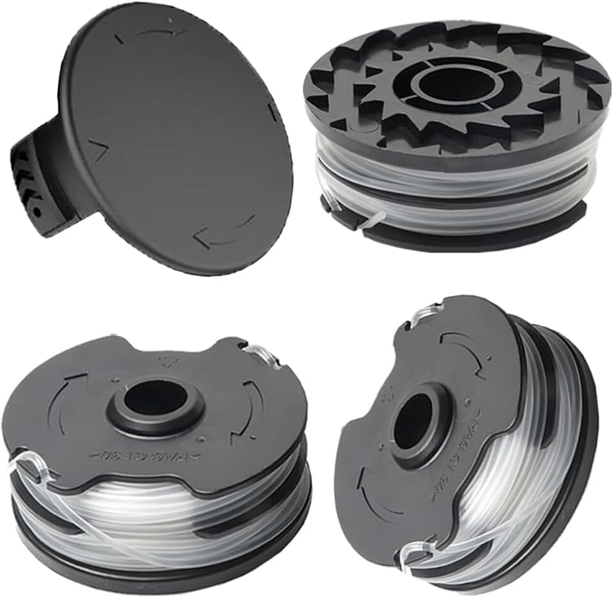 Spoelen, accessoires voor snijden, reservespoel, compatibel met PRTA 20-Li C3 A1B2 PRT 550 A1 A3 PRT 300 A1 (3 draadspoelen + 1 spoeldeksel)