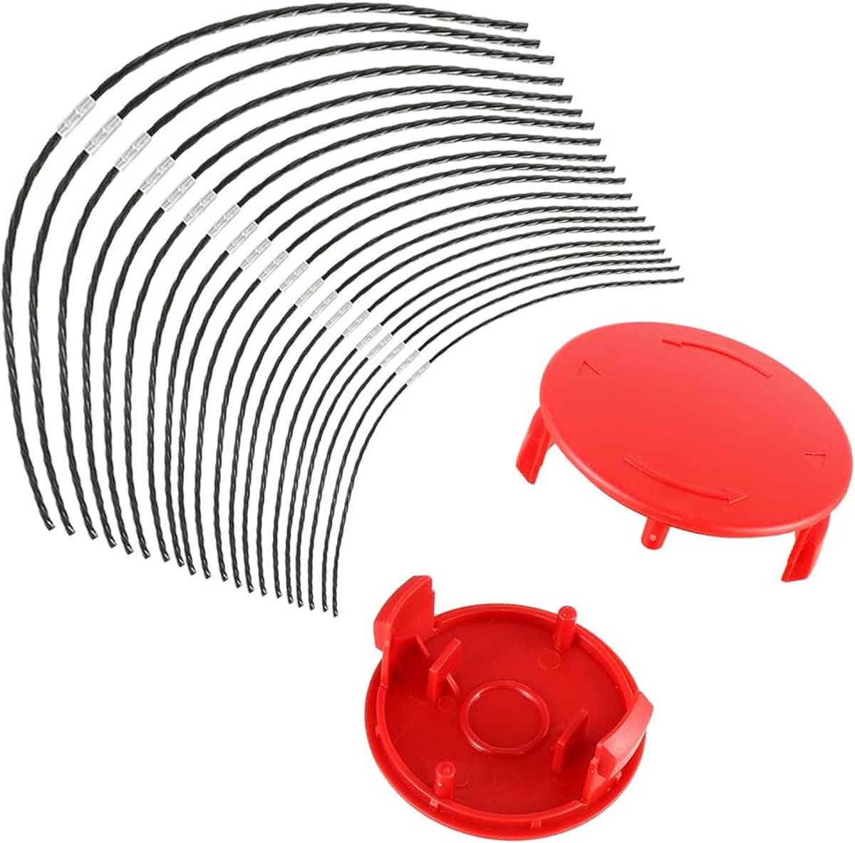 Set van 20 bosmaaiers F016800431 | Voor AFS 23-37 bosmaaier 37 cm x 3,5 mm, met 2 spoelafdekkingen F016F04841 (20 lijnen + 2 deksels)