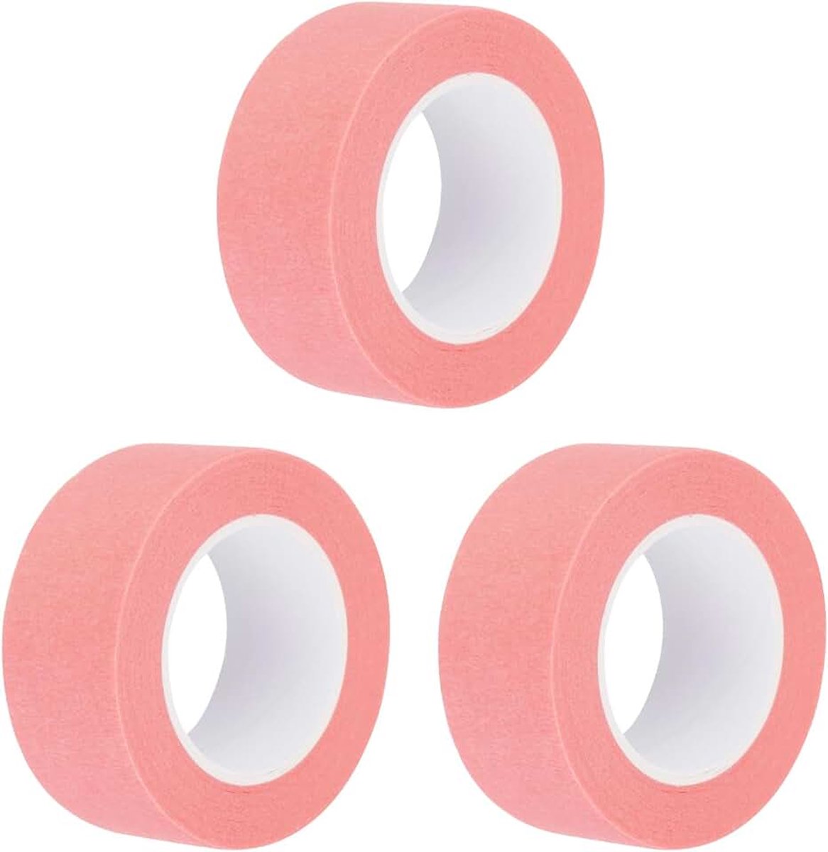 3 stuks 2,5 cm breed 14 yards roze afdektape schildertape rollen voor thuis kantoor commerciële aannemers schoon druppelvrij schilderen breed crêpepapier