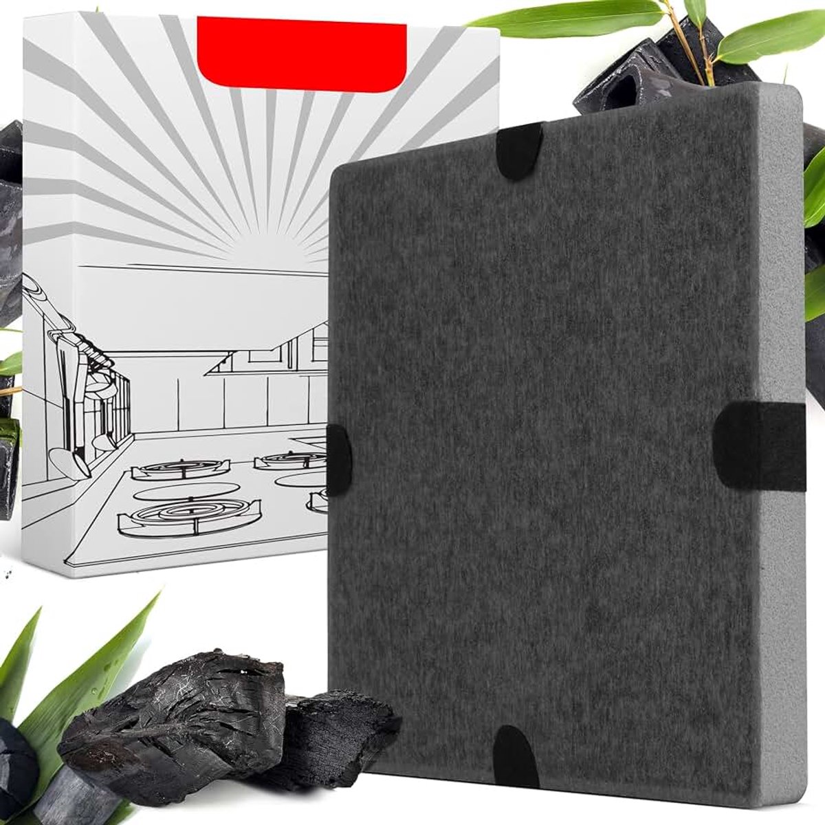Carbon filter similar to DKF12-1 or 6228731, suitable for Miele cooker hoods DA269-4 / DA279-4 / DA390 / DA420 / 28996265D