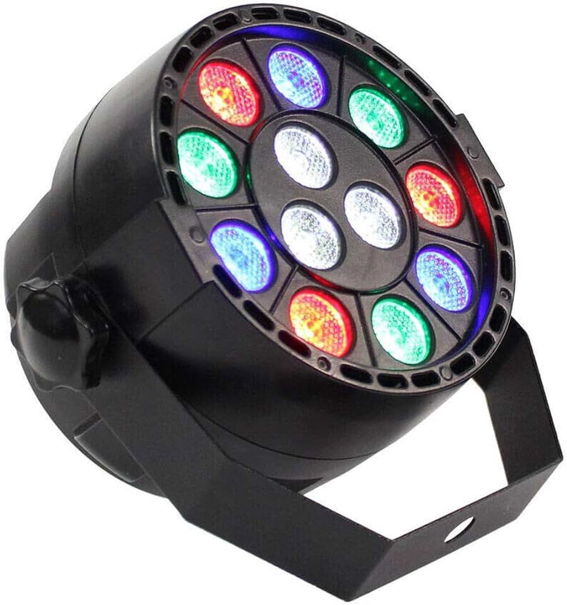 4 stuks, 12 x 1 W, led, PAR Stage Light RGBW DMX, podiumverlichting, disco licht voor stage, DJ, party, show, bar, Halloween, Kerstmis