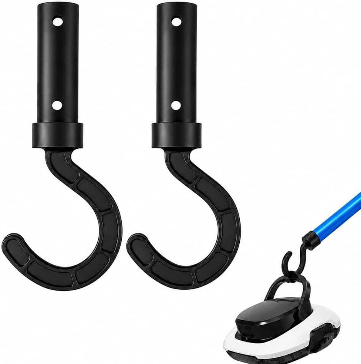 2 stuks haken voor zwembadrobots, haken voor alle robotzwembadreinigers, zwembadhaken voor stangaccessoires, zwembadhaken voor stangen, zwembadstanghaken, reserveonderdelen, voor