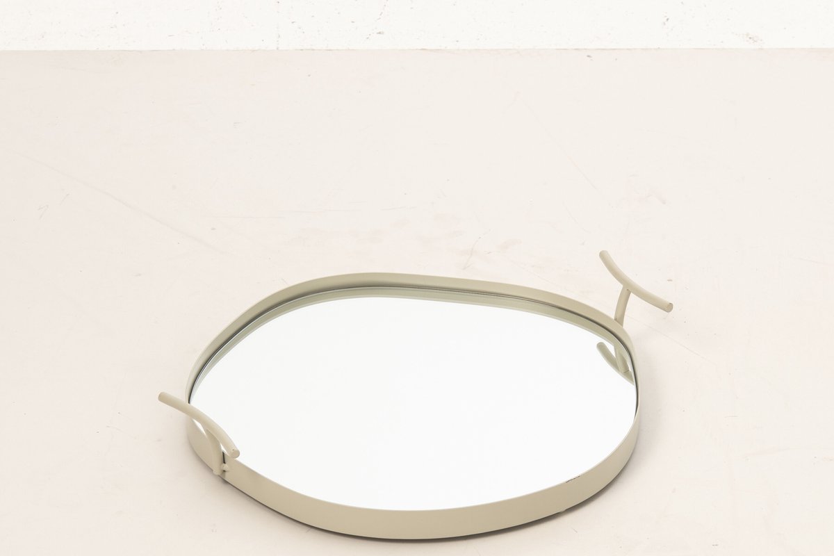 J-Line Spiegelplateau - ijzer - wit - small