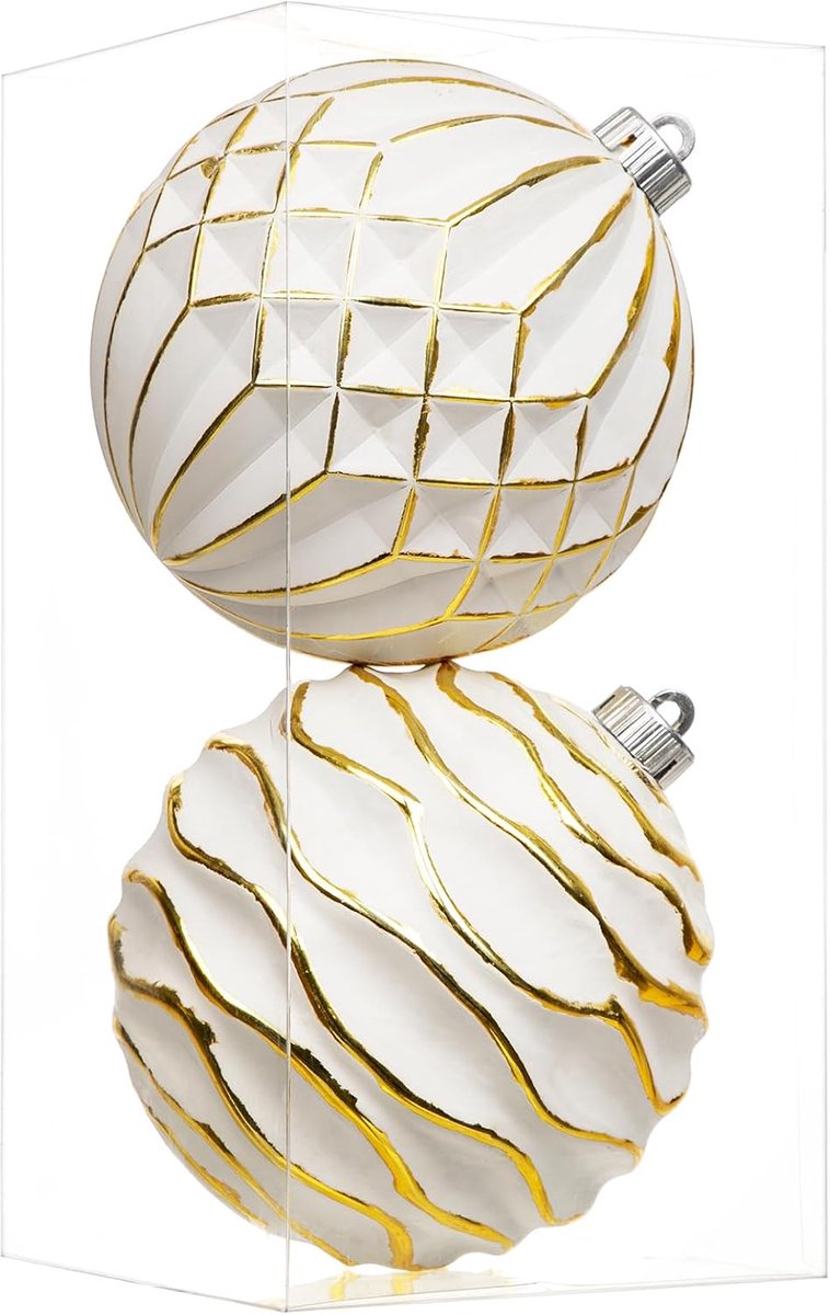 Kerstballen, rustieke kerstballen, ornamenten in vintage-stijl, kerstdecoratie, kerstboomdecoratieset voor kerstboom, kerstbruiloftsfeest