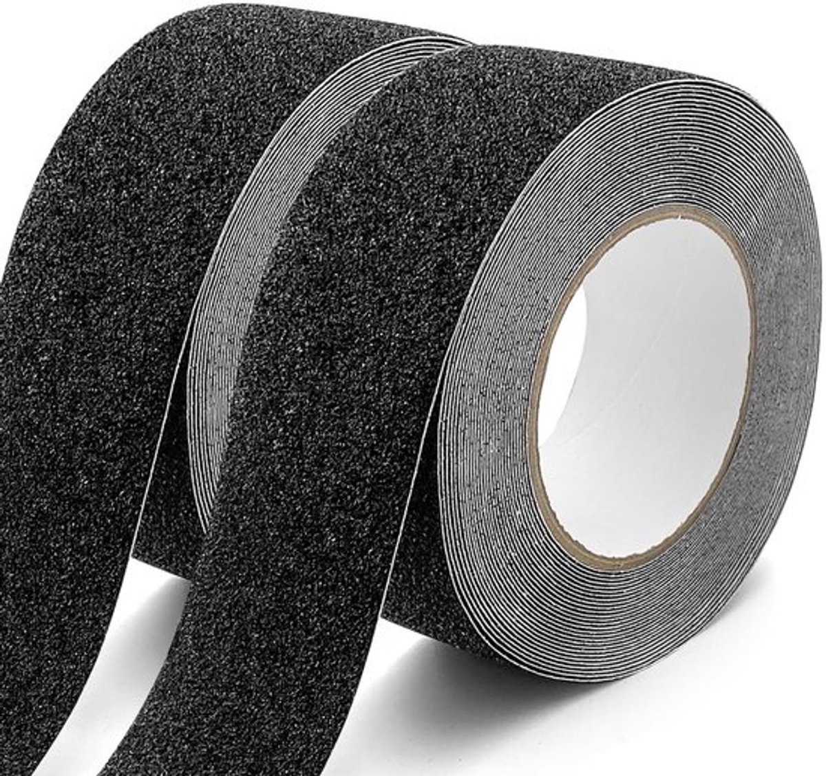 Antislip-tape 50 mm x 10 m, 2 rollen voor trappen, hellingen en vloeren, zelfklevend, mat zwart, veilig en duurzaam