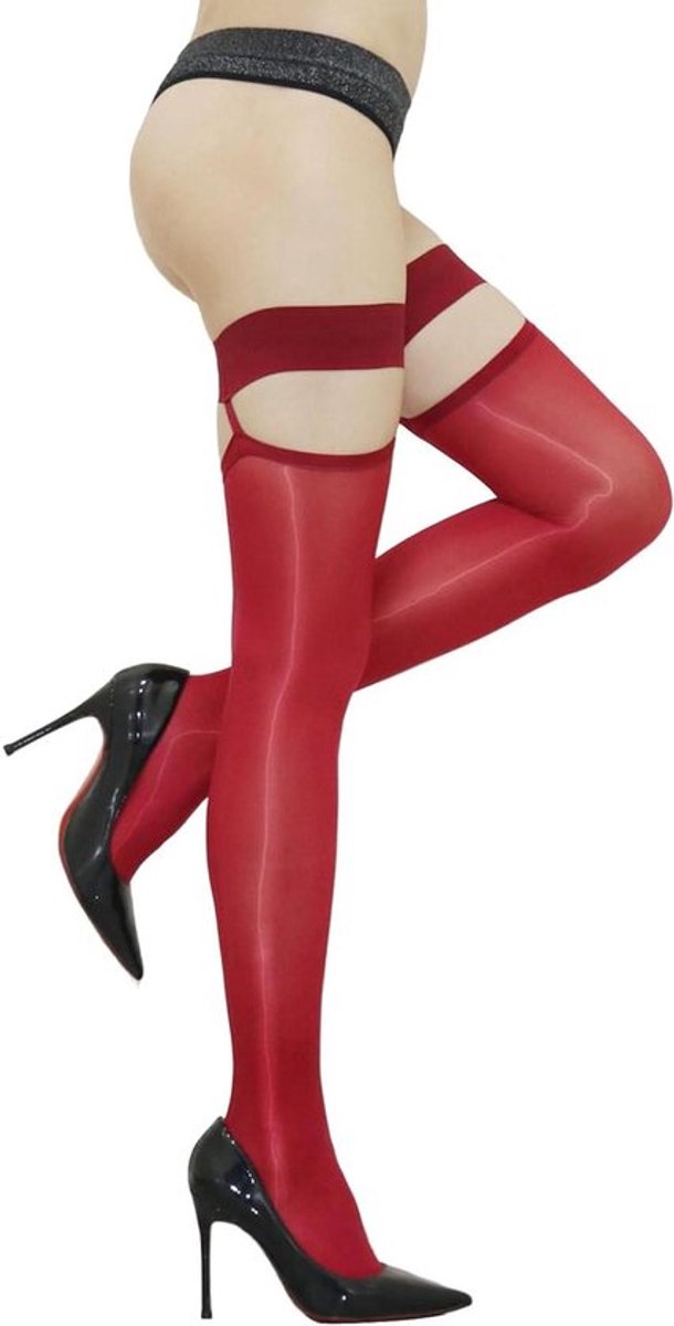 Dames kousen boven de knie met antislip siliconen - Sexy halterloos design - Comfortabele sokken met kousenband