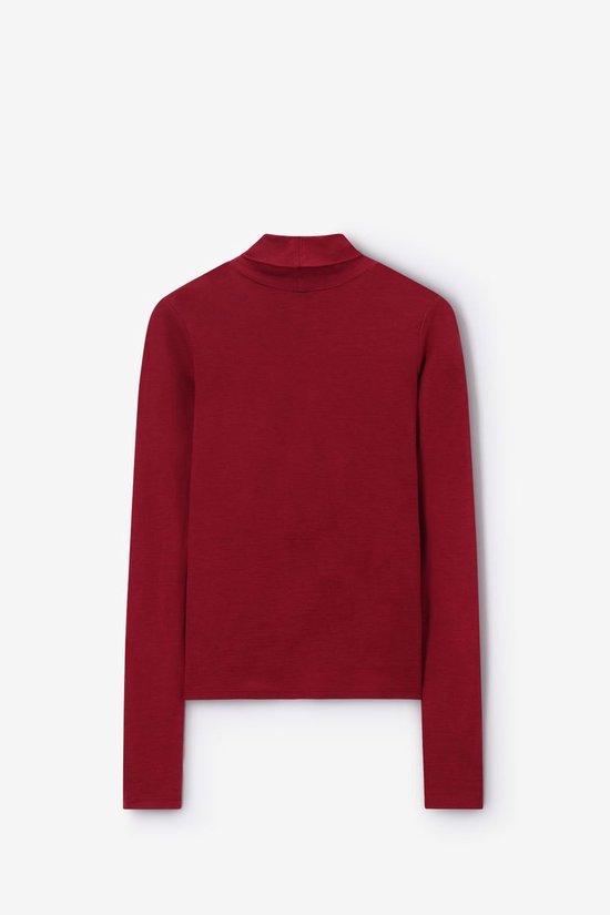 Rode Wollen Turtleneck Top