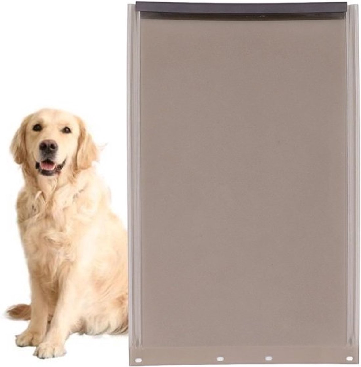 Verstelbare en Weerbestendige Hondenluik Flap voor Grote Honden - Vervangende Pet Door voor Aluminium en Glazen Deuren