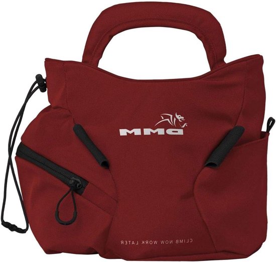 Klimkrijt Tas - Pofzak Boulderen - Klimmen Boulderen - Veilig Sluitsysteem - One Size - Rood — afbeelding 2