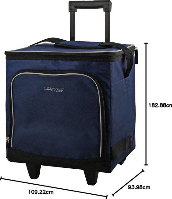 Koeltas op wielen 28 liter - Marineblauw — afbeelding 2