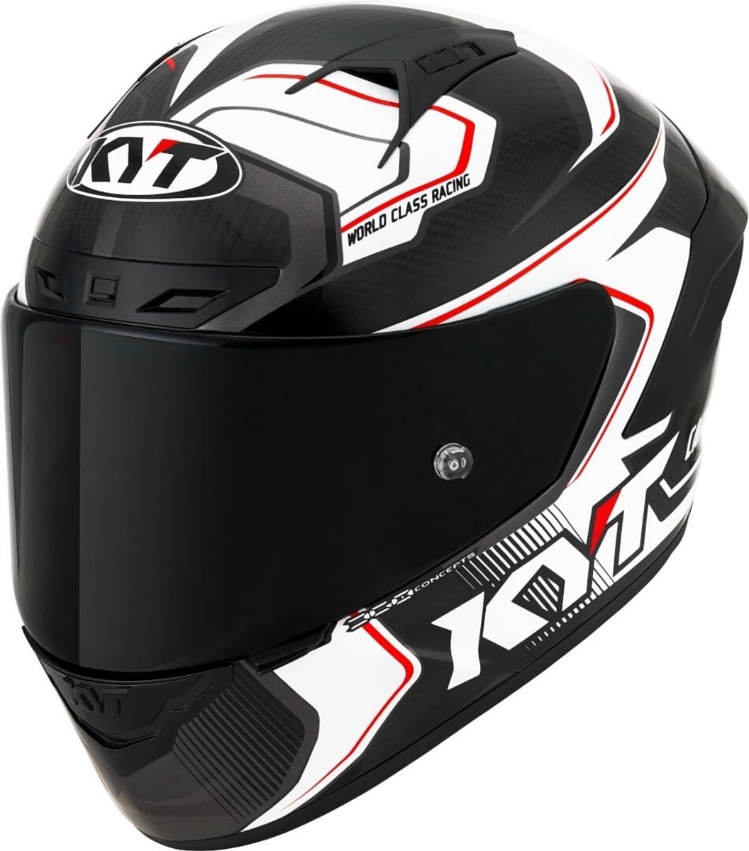 KYT NZ Race Carbon Competition Wit Integraalhelm - Helm