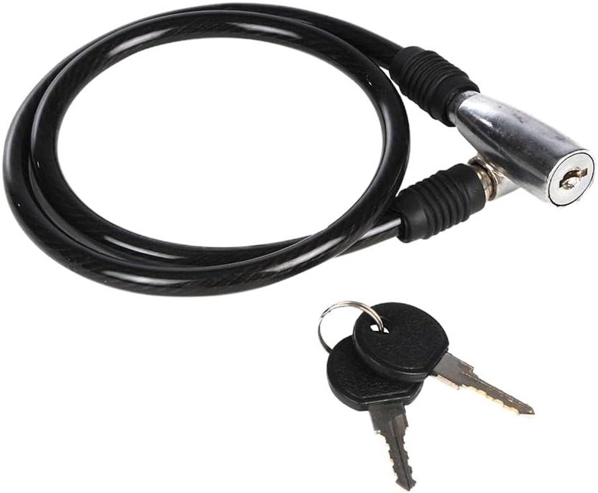 Fiets Kabel - Fietsslot - Fiets Beveiligen - Met Twee Sleutels - 8 x 685 mm - Meerkleurig