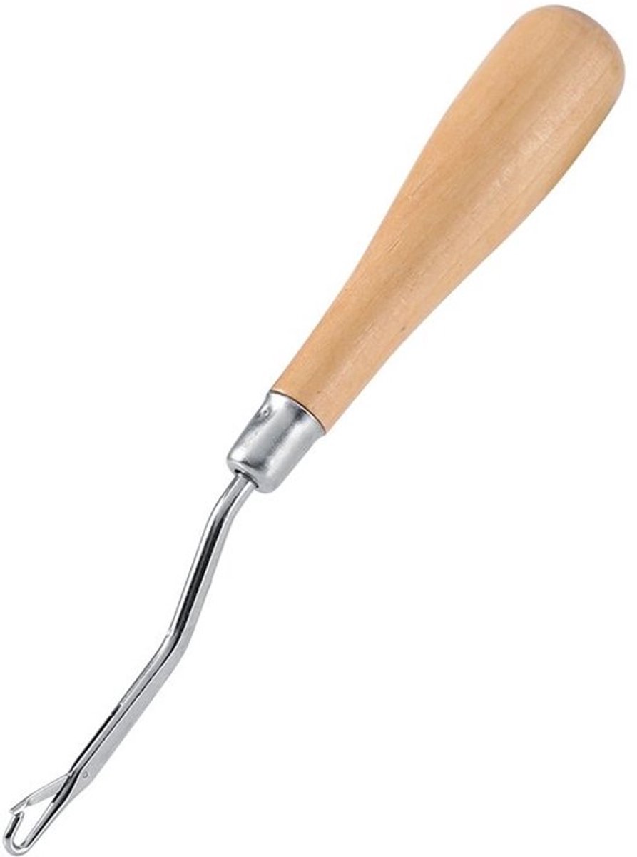 Haak 6,22 Inch - Houten Handvat - Ambachtelijke Haak - Breigereedschap - Duurzaam - Comfortabel in Gebruik - Haaknaald