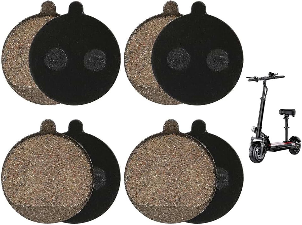 4 paar remblokken elektrische step voor KUGOO M4/M4 Pro fiets halfmetalen remblokken, fietsschijfremblokken step remvoering reservepad