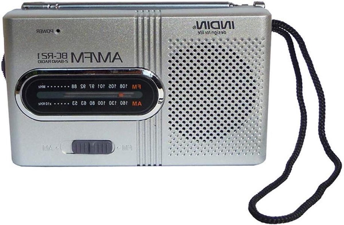 Draagbare Radio - AM FM Ontvanger - Muziek Luisteren - Uitschuifbare Antenne - 11 x 6 x 3 cm