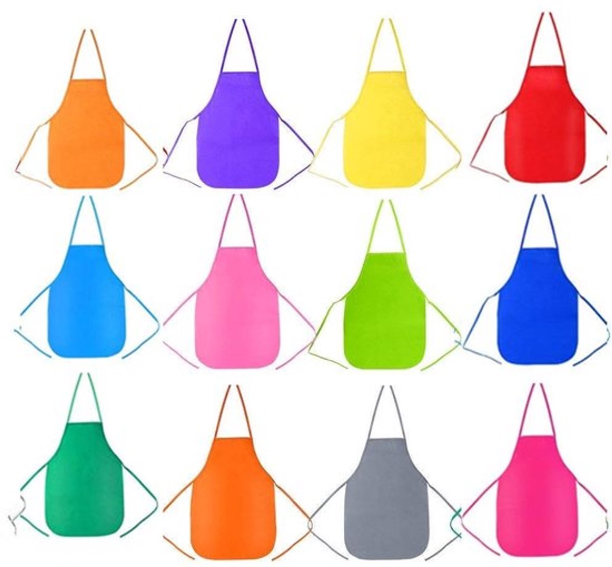 Kinderschorten voor Creatieve Activiteiten - Waterdicht en Lichtgewicht - 12 Kleuren - Schilderen en Knutselen - Geschikt voor Kinderen v