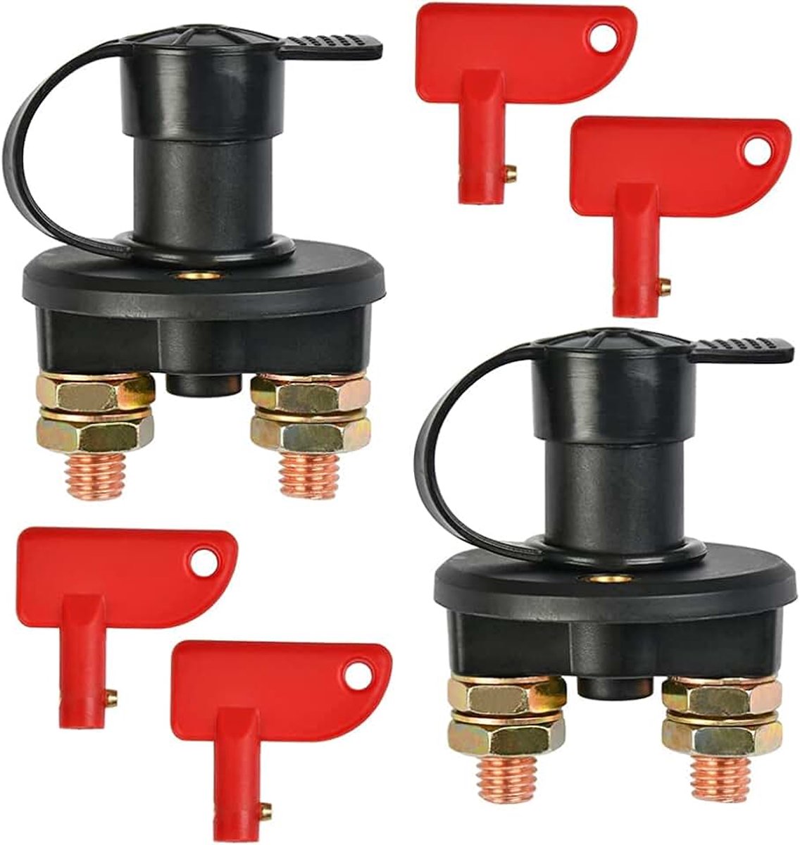 2stks Batterij Isolator Ontkoppelen Afgesneden Power Kill Schakelaar Voor Auto Van Truck Boot