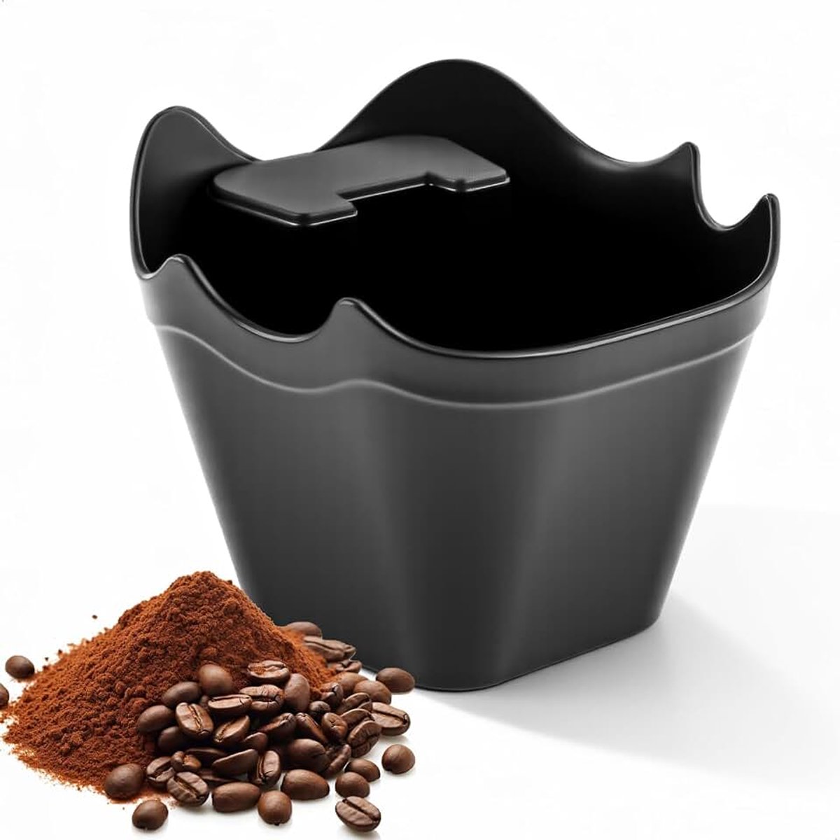 Afklopbak voor zeefhouder, accessoires voor koffiehandgrepen, multifunctionele koffiedikdoos, afklopbak voor het verzamelen van koffiedik, kleine koffiemolencontainer