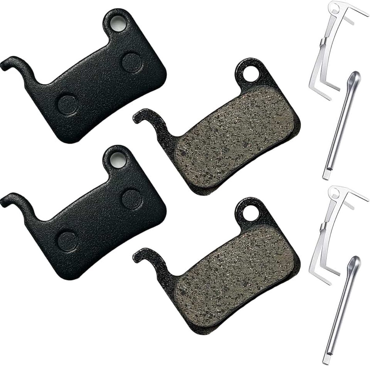 Performance fietsremblokken hars semi-metallic mountainbike schijfremblokken compatibel met Shimano remblokken Deore XT XTR SLX Hone Alfine Saint LX M595 M966, 2 paar