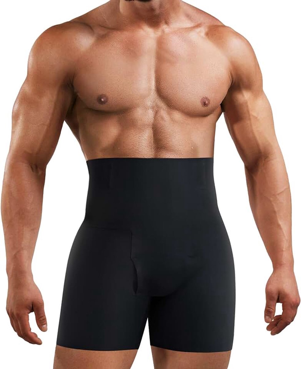Shorts Slimming Body Shaper High Waist Compression Boxers Briefs Black