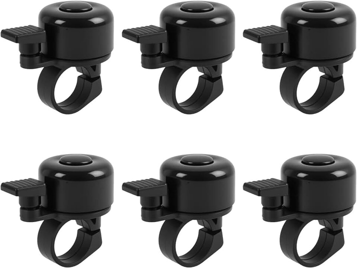6 stuks mini-fietsbel, luid met helder geluid, mini-fietsbel voor MTB, racefiets, kinderen en volwassenen, geschikt voor fietstypes
