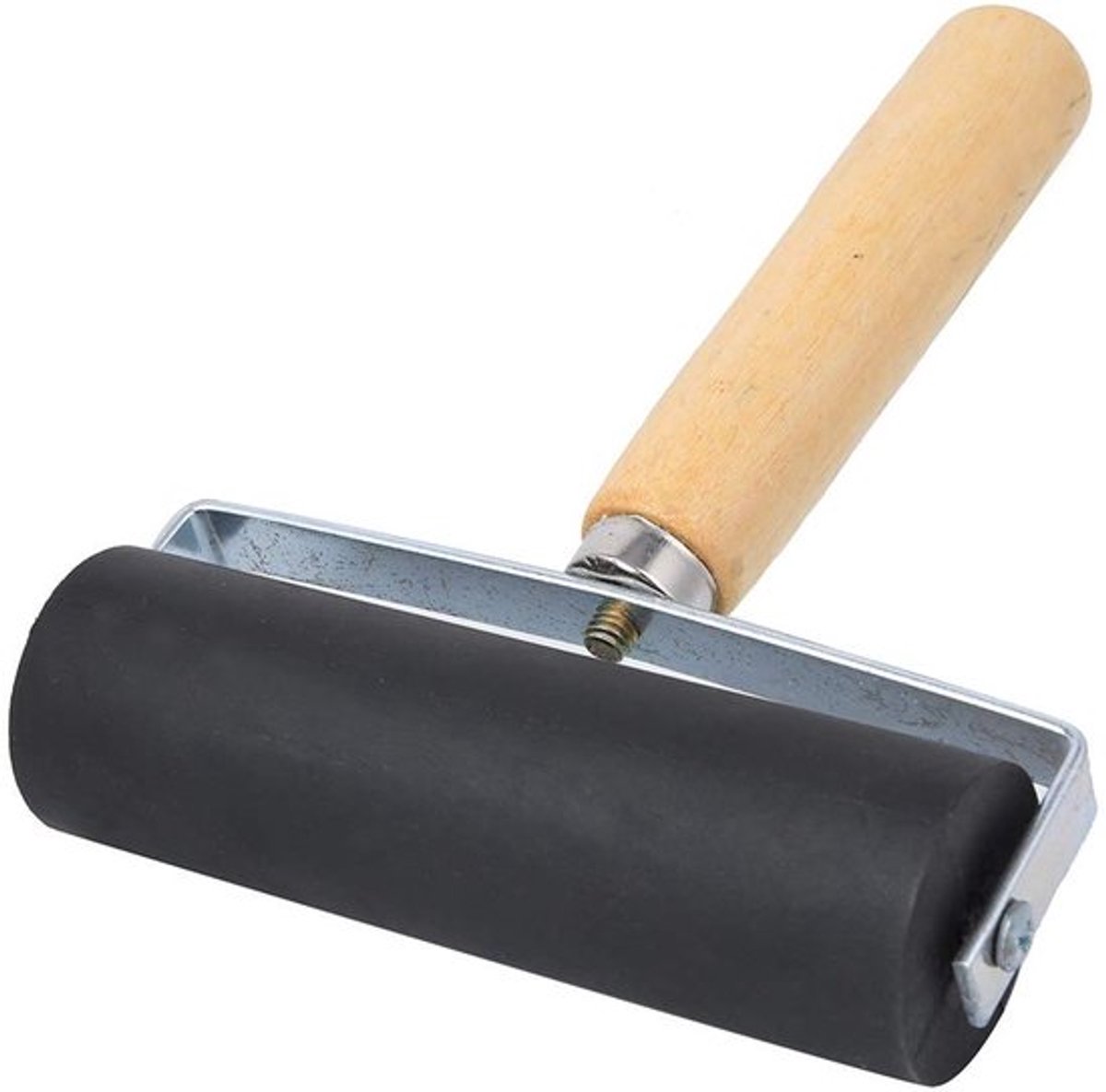- Rubberen drukrol - Duurzaam - Zwart - Elastische roller voor inkt en verf - Perfect voor stempelen en drukwerk - Ideaal voor creatieve..