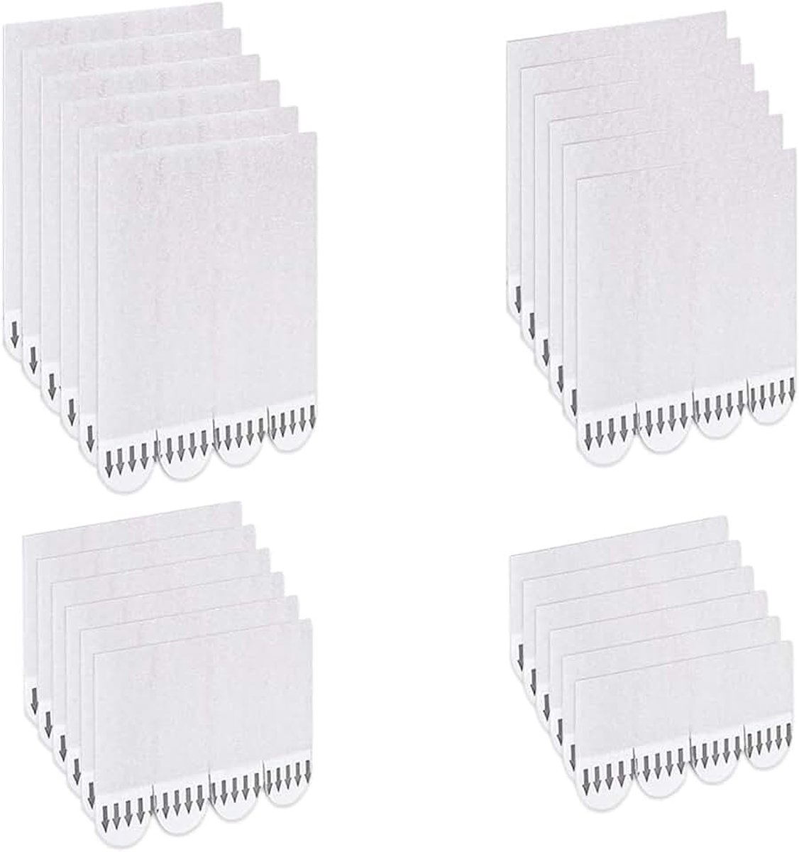 48 paar lipjes om op te hangen, zonder boren, ophanging, afneembaar frame, wandbevestiging, zonder spijkers of schroeven, voor lijsten, wanddecoratie