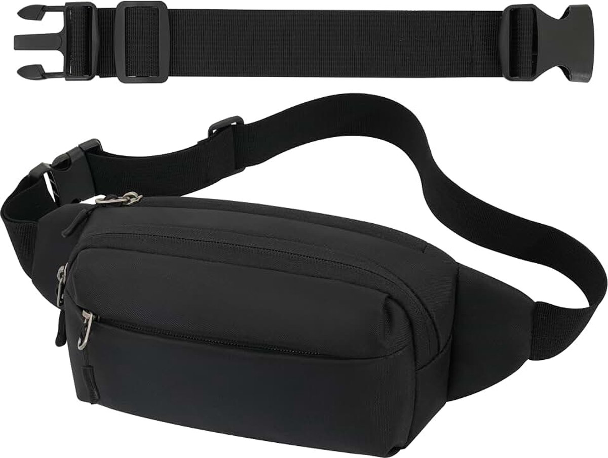 Taille Fanny Pack Mode Bum Tas met 30 cm Uitgebreide Riem voor Hond Wandelen Klimmen Wandelen Reizen Fietsen Meisjes Dames Mannen Vrouwen, Eén maat