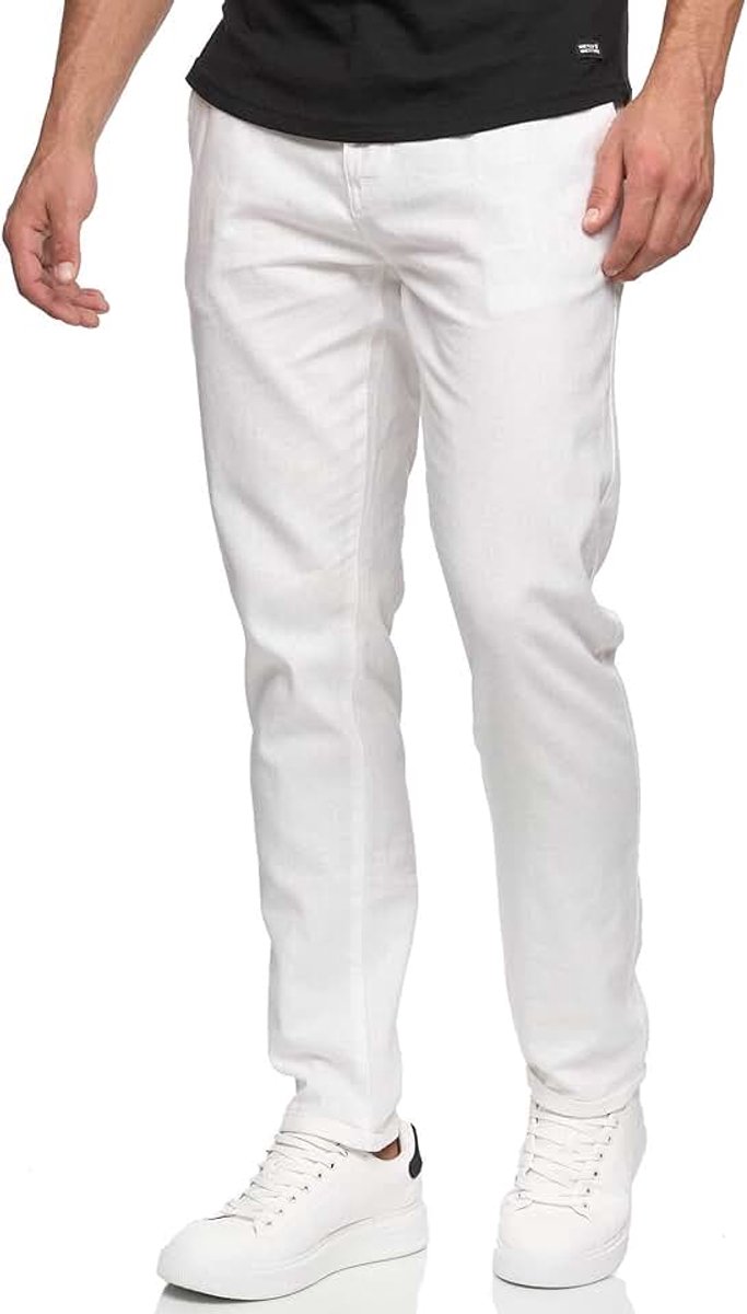 Heren Haverfield Pants | Stoffen broek van linnen & katoen