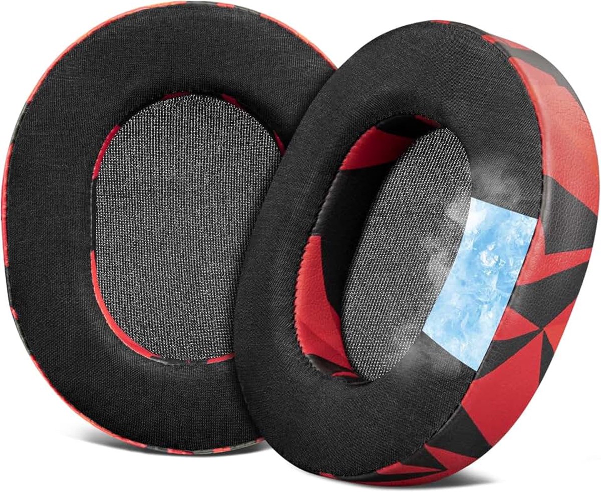 Oorkussens Vervanging voor SteelSeries Arctis 1/3/5/Arctis 7/7+/7P/7P+/7X/7X+/9/9X/Pro/Prime (Past niet op Arctis Nova) Headset, Oorkussens met Geluidsisolerend Schuim - Rode Storm