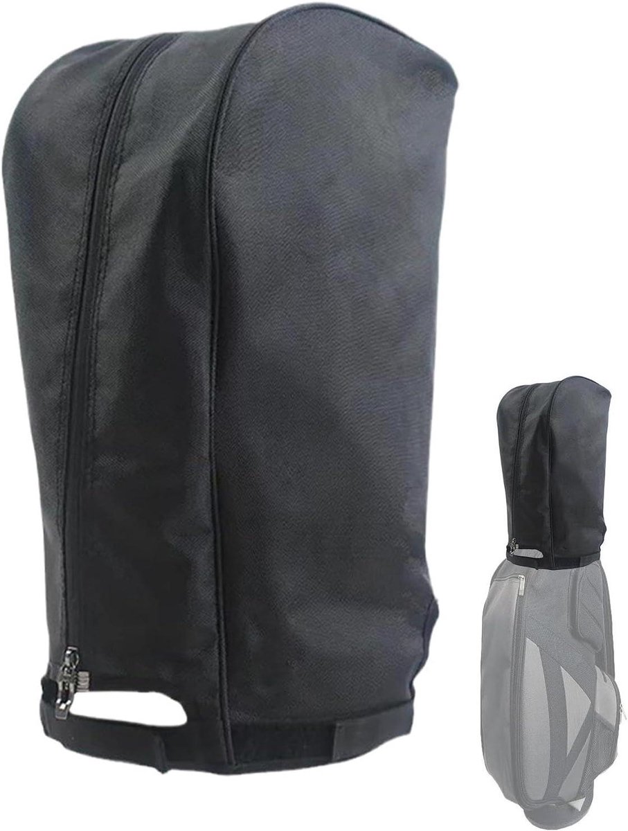 Golftas Regenhoes - Golftasbeschermer Waterdicht - Golfclubs Beschermen - Waterdicht Oxford Materiaal - 20x50x33cm - Zwart