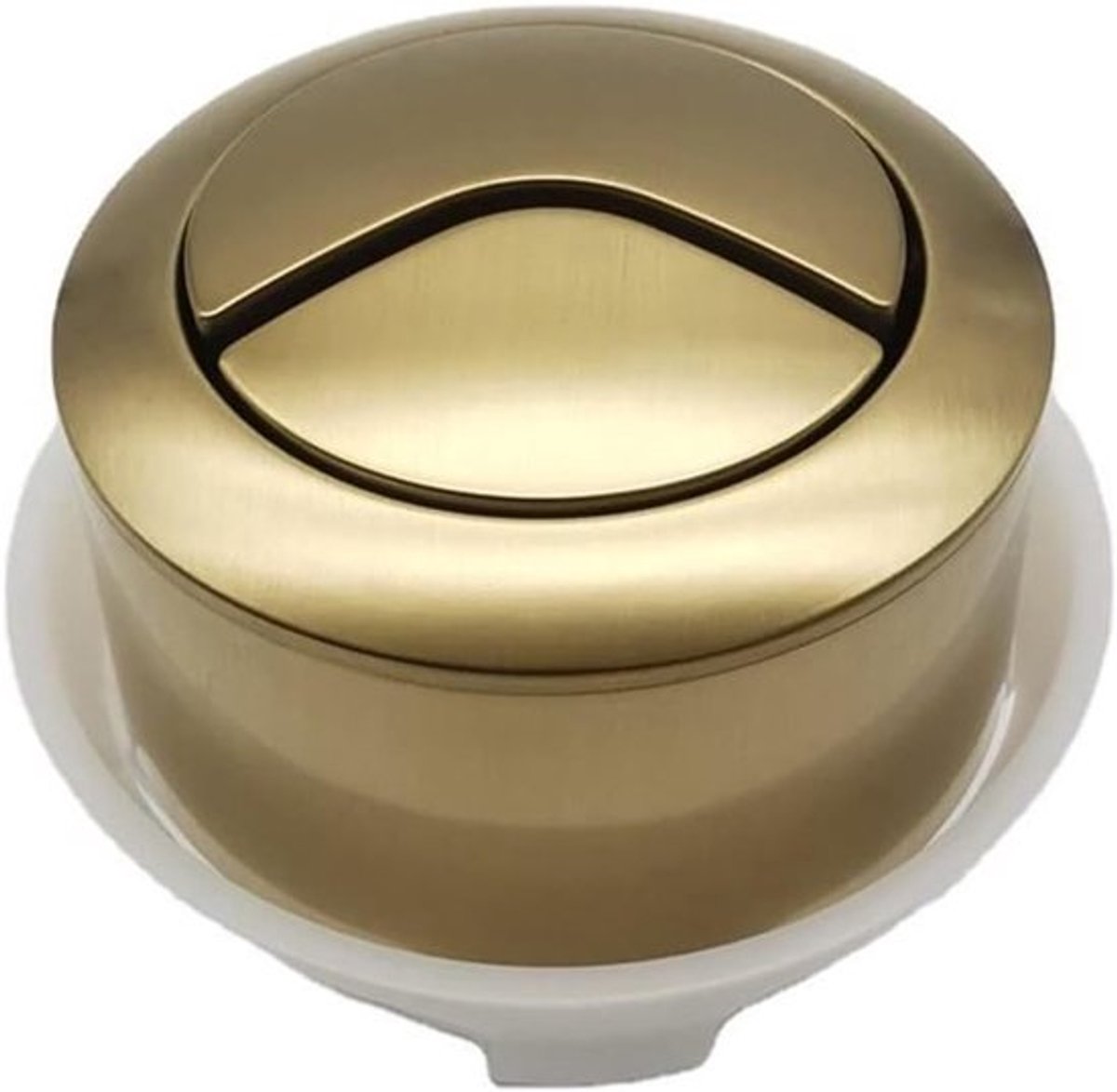 Vervangknop voor Toilet Spoelknop - Dubbele Drukknop voor Verborgen Cisternen - Geschikt voor WC en Badkamer - Goud/Zwart/Zilver