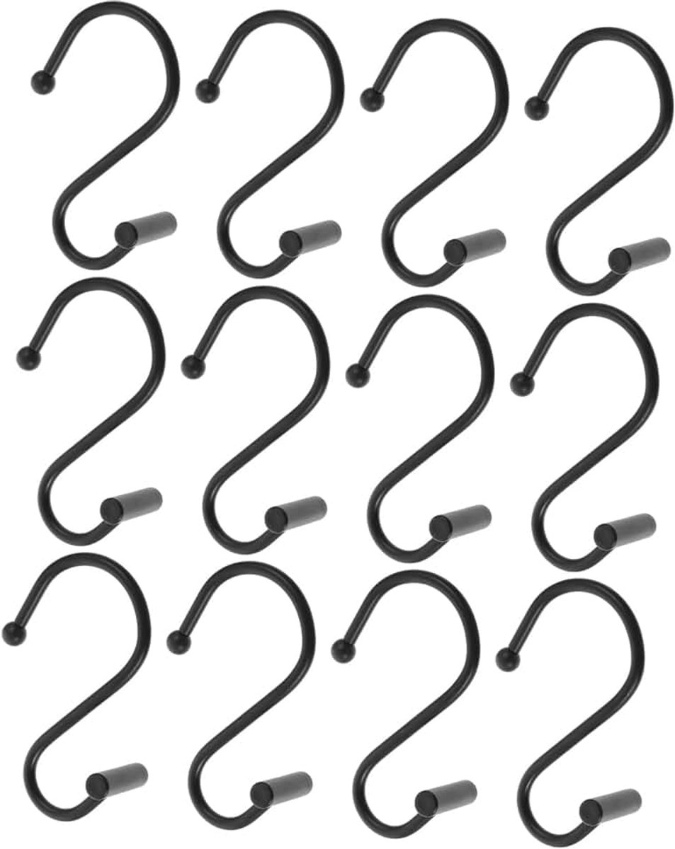 12 Stuks Douchegordijnhaken Stevige Badkamerdouchegordijnenset Stevige Decoratieve Douchehangers Voor Gordijnen