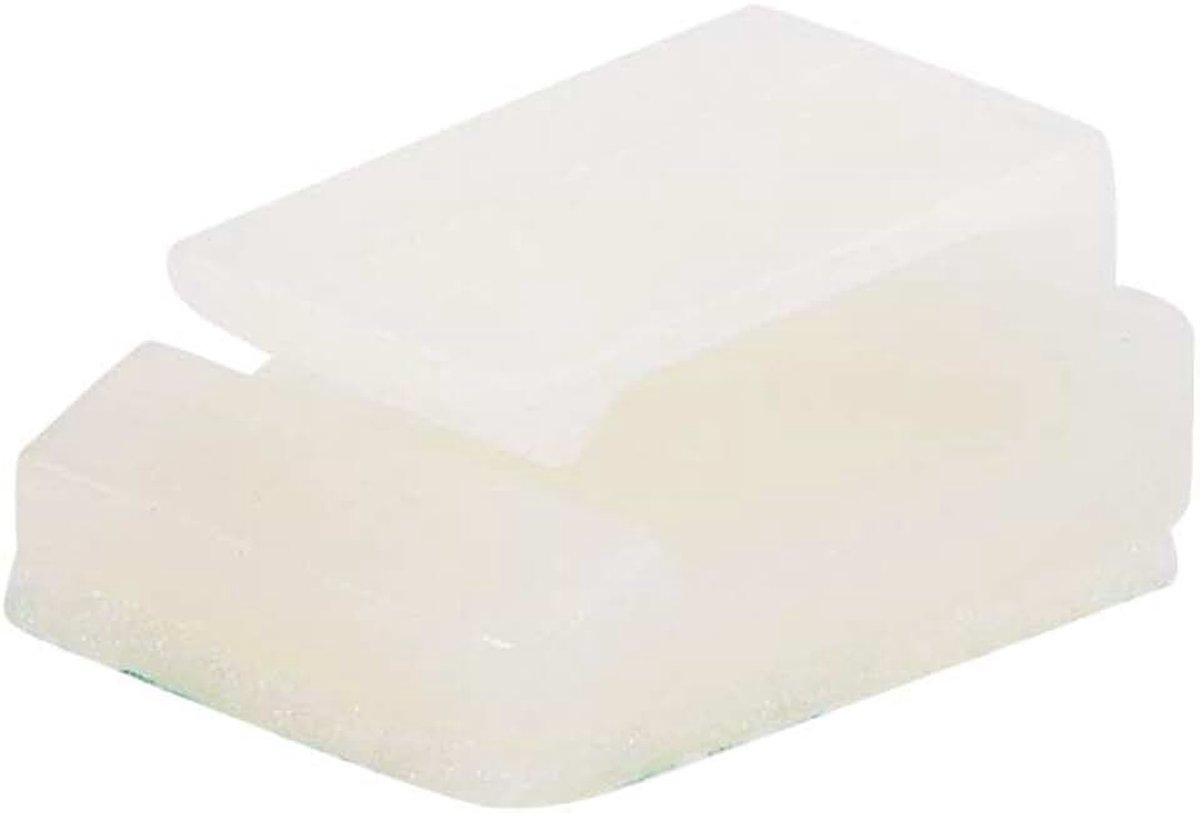 Sourcing map Zelfklevende kabelclips, organizerhouder voor auto, kantoor, 12,5 x 9,5 x 6 mm, wit, 60 stuks