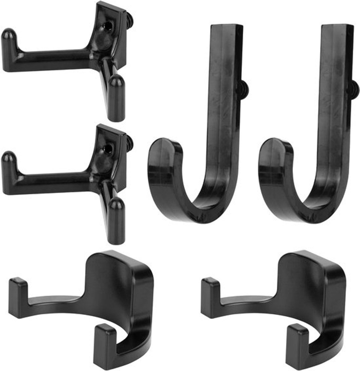 6 Stuks Zware J U Y-Vormige Opslaghaken voor Gereedschap, Perfect voor Garages en Tuinhuisjes, Ideaal voor Wandorganisaties en Accessoires