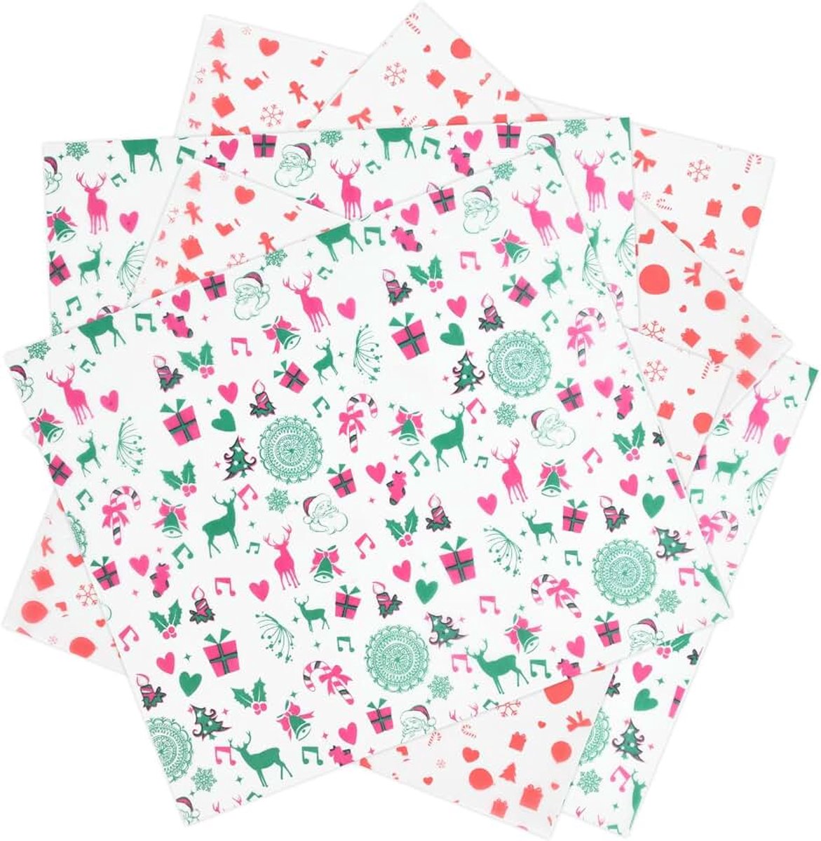 Inslagpapier voor levensmiddelen, 100 vellen Deli-papieren vellen, boterhampapier, kaaspapier, waspapier voor Kerstmis, sandwichpapier voor levensmiddelen, snoep, hamburgers, frieten