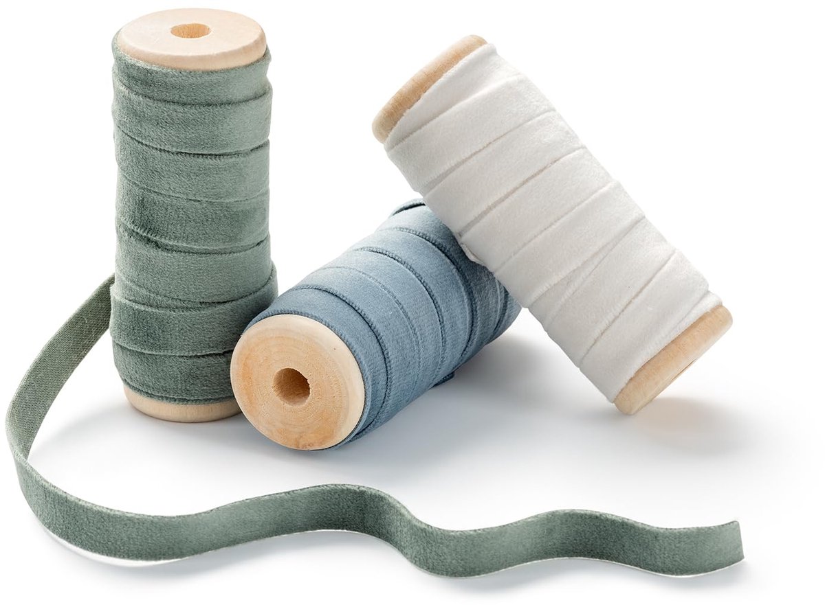 Satijnen lint 10mm x 4,57m, breed lint voor geschenken, snoerlint, sieraadlint, decoratief lint, stofband voor bruiloft, doop en verjaardagsgeschenken, 3 rollen satijnen lint 1cm, satijnen