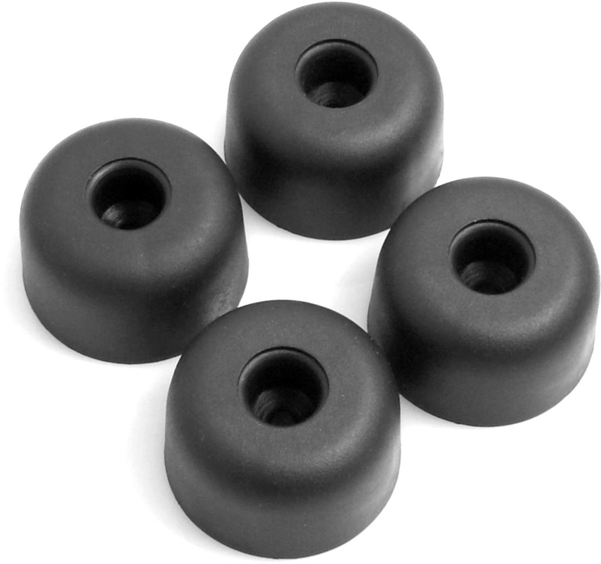 Meubelglijders, meubelonderzetters, sofa, stoel om vast te schroeven, kunststof, meubelglijders, Ø 42 x H 25 mm, zwart