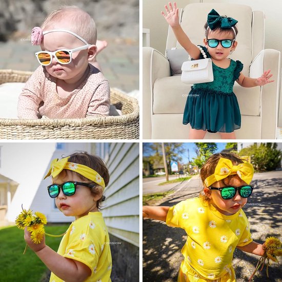 Polariserende Baby Zonnebril met Zachte Siliconen Frame Verstelbaar UV400 Bescherming 0-24 Maanden van Merkloos — afbeelding 3