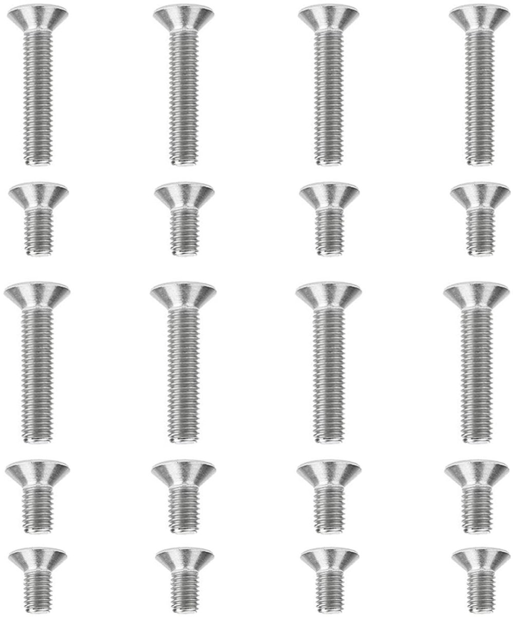 Deur- & Raamreparatie Schroevenset – 20-delig Roestvrij staal Senkkopfschroeven M3.5, M4, M5 | 8mm & 20mm Professioneel Set voor Sluitplaten, Versnellingen & Handgrepen