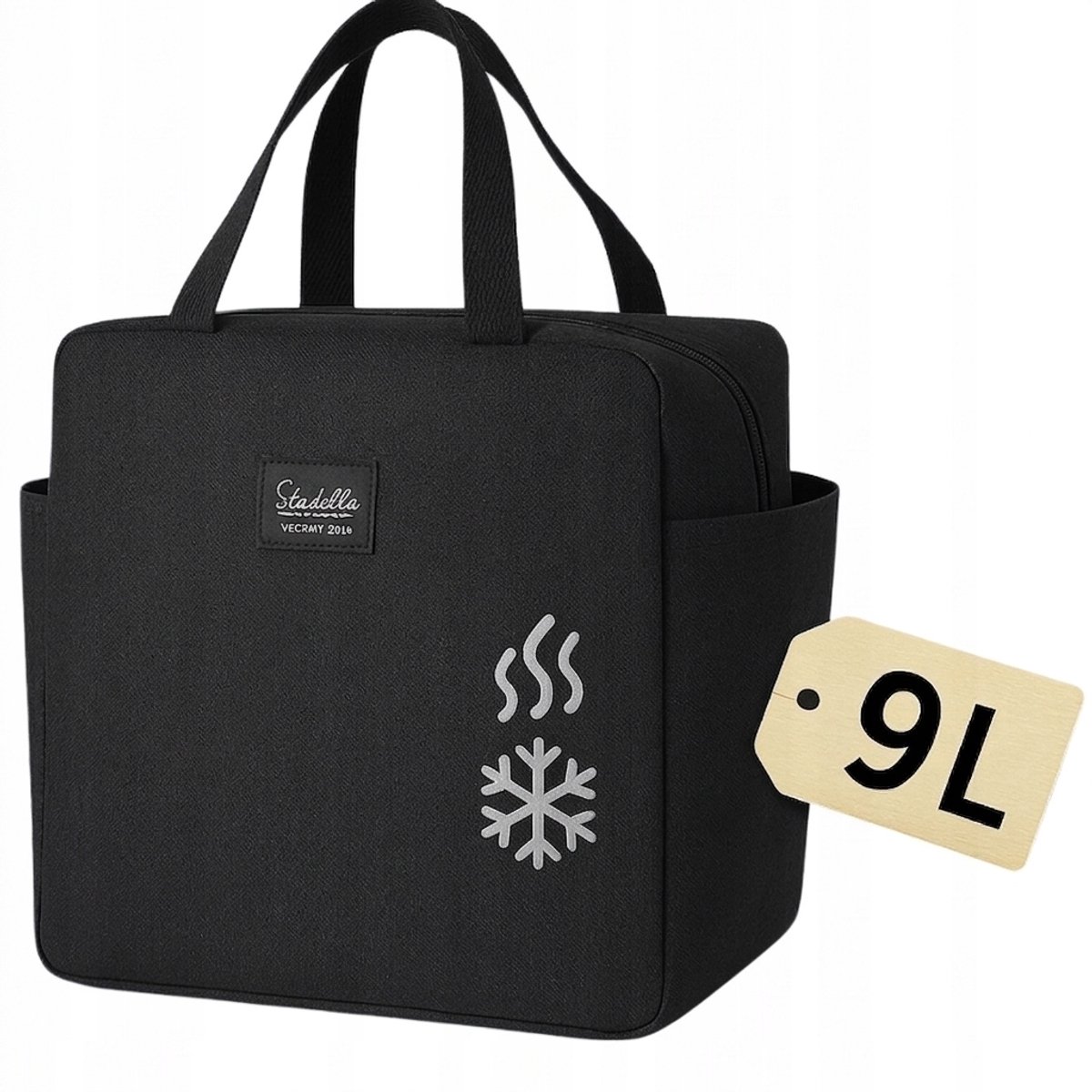 Zwarte Thermische Lunchtas - Houd Uw Eten Vers
