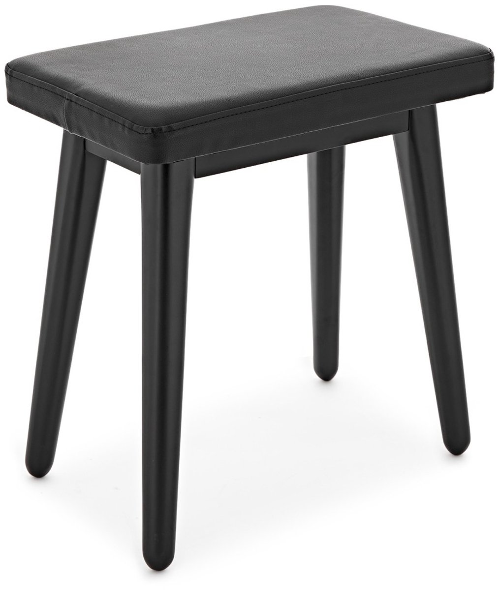 Compact Piano Stool by Gear4music, Black