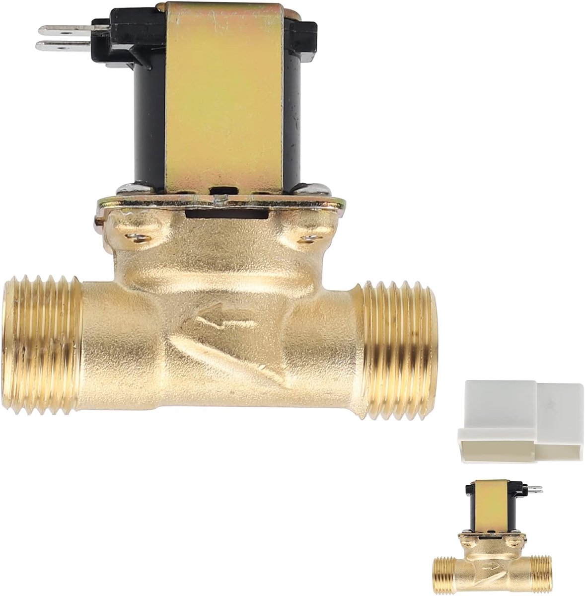 1/2 Inch AC 230V Normaal Gesloten Elektrisch Magneetventiel van Messing voor Waterregeling