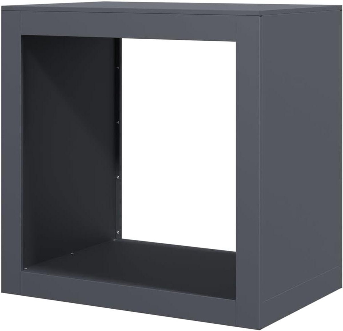 Haardhoutrek - Houtopslag Houtblokhouder - Brandhout Opslaan - Houdt Hout Droog - 60x40x60 cm - Antraciet